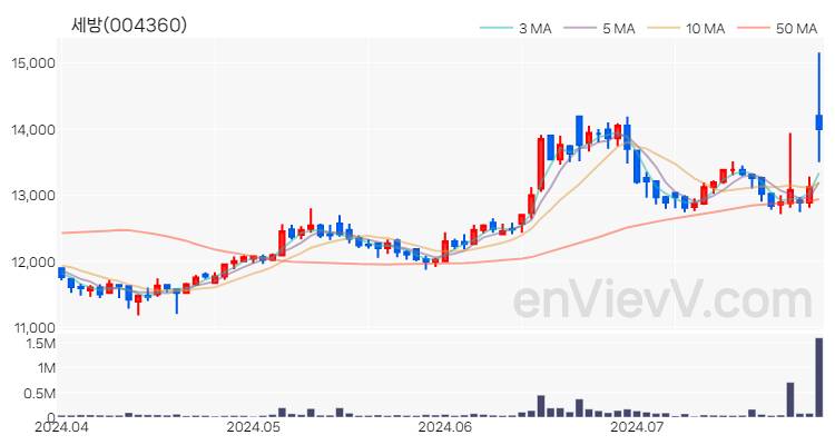 세방 주가 핵심 요약 분석과 주식 차트 2024.07.29