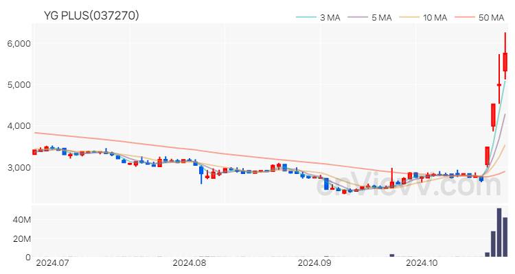 YG PLUS 주가 핵심 요약 분석과 주식 차트 2024.10.24