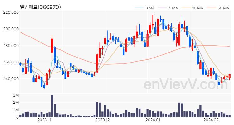 엘앤에프 주가 핵심 요약 분석과 주식 차트 2024.02.14
