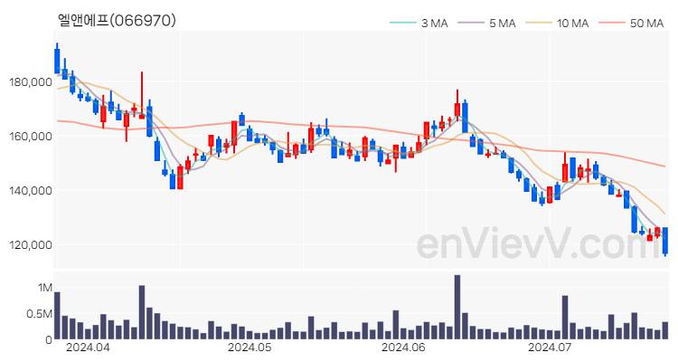 엘앤에프 주가 핵심 요약 분석과 주식 차트 2024.07.22