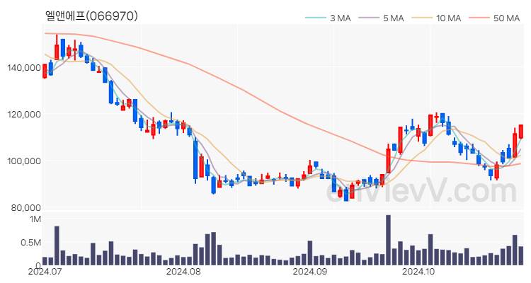 엘앤에프 주가 핵심 요약 분석과 주식 차트 2024.10.29