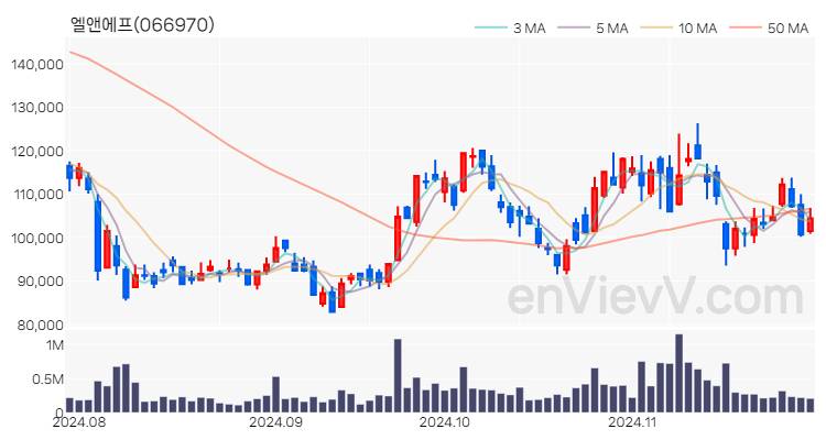 엘앤에프 주가 핵심 요약 분석과 주식 차트 2024.11.28