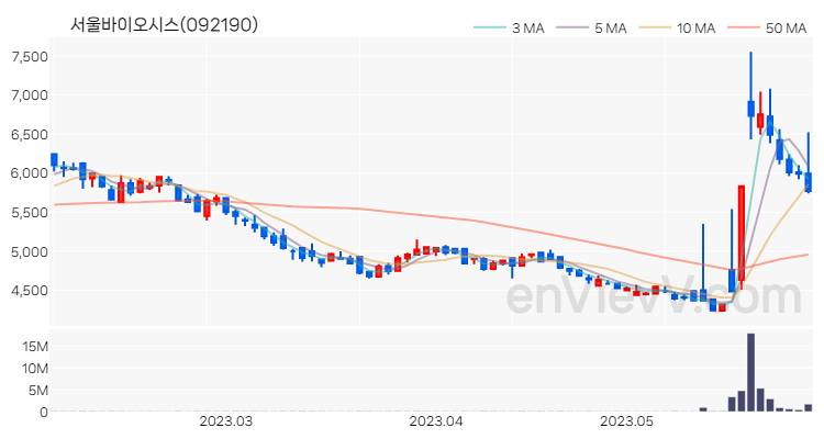 서울바이오시스 주가 핵심 요약 분석과 주식 차트 2023.05.31
