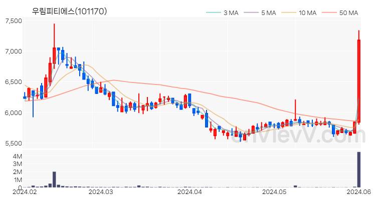 우림피티에스 주가 핵심 요약 분석과 주식 차트 2024.06.03