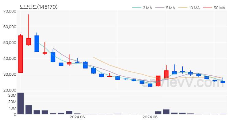 노브랜드 주가 핵심 요약 분석과 주식 차트 2024.06.28