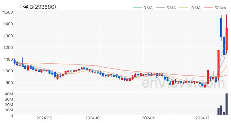 나우IB 주가 핵심 요약 분석과 주식 차트 2024.12.13