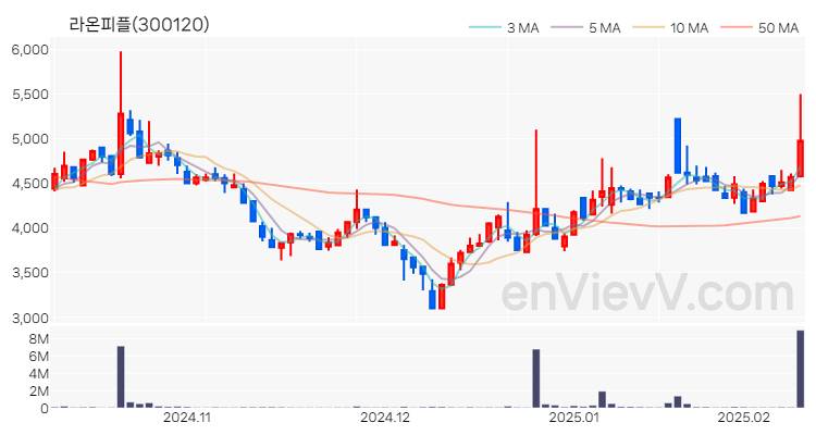라온피플 주가 핵심 요약 분석과 주식 차트 2025.02.11