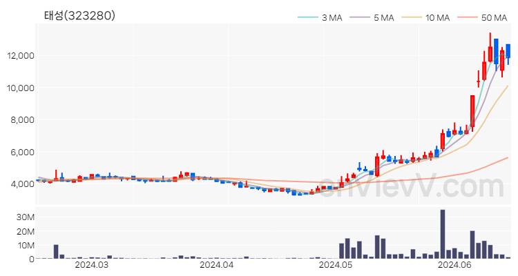 태성 주가 핵심 요약 분석과 주식 차트 2024.06.17